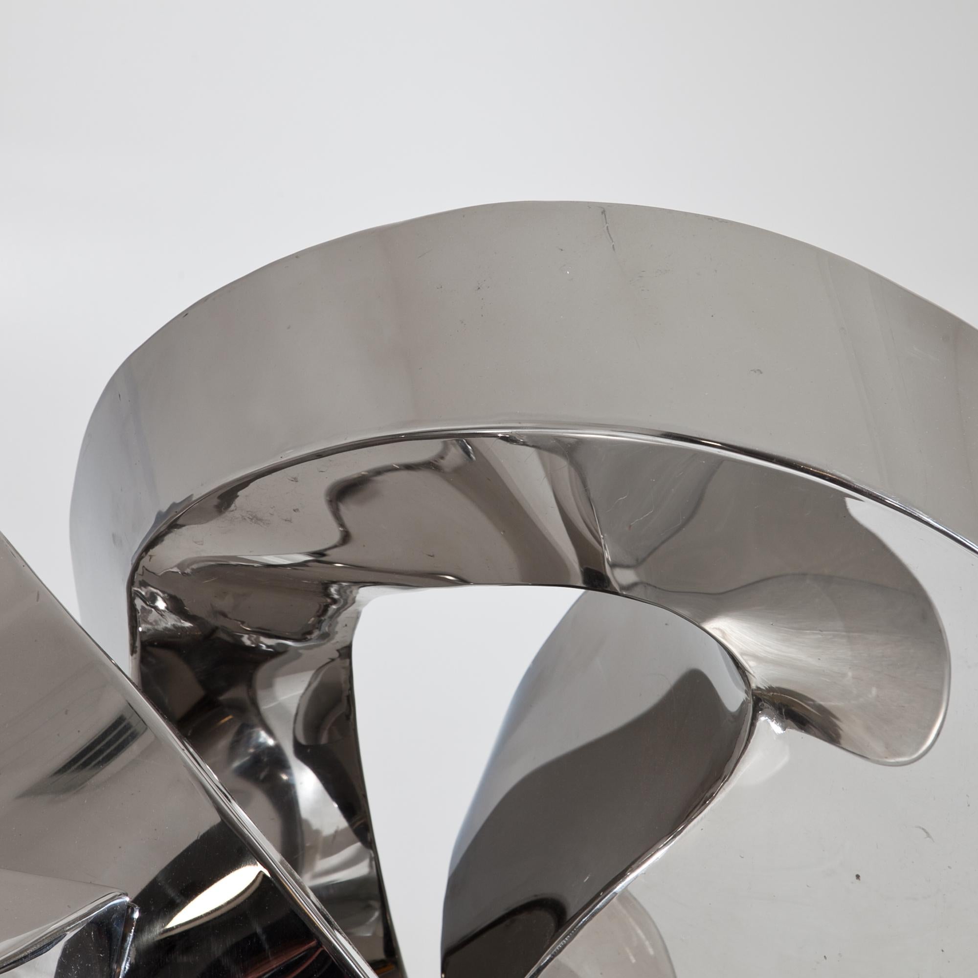 REFLEKTOR, Jörg Bach, 2013, polished Stainless Steel, Abstract Sculpture, Germany For Sale 3