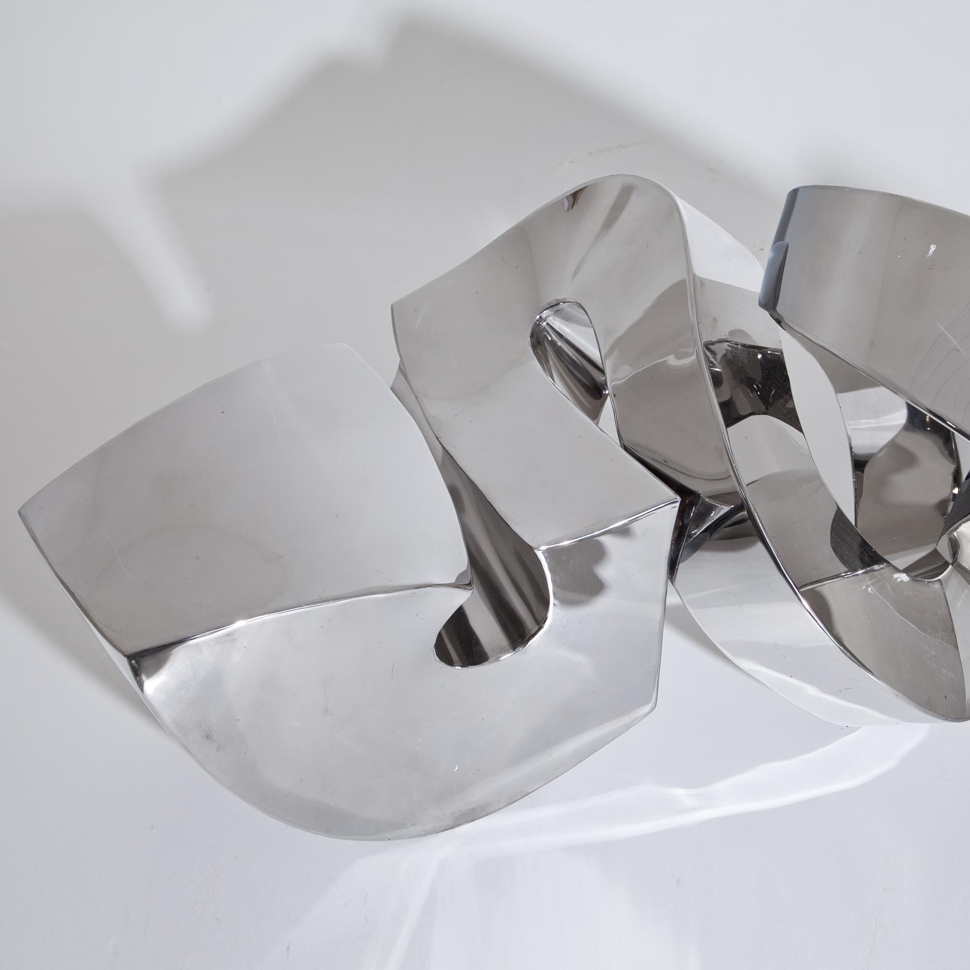 REFLEKTOR, Jörg Bach, 2013, polished Stainless Steel, Abstract Sculpture, Germany For Sale 4