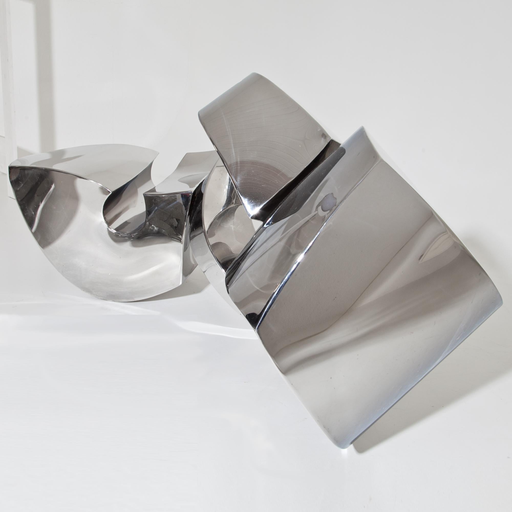 REFLEKTOR, Jörg Bach, 2013, polished Stainless Steel, Abstract Sculpture, Germany For Sale 5