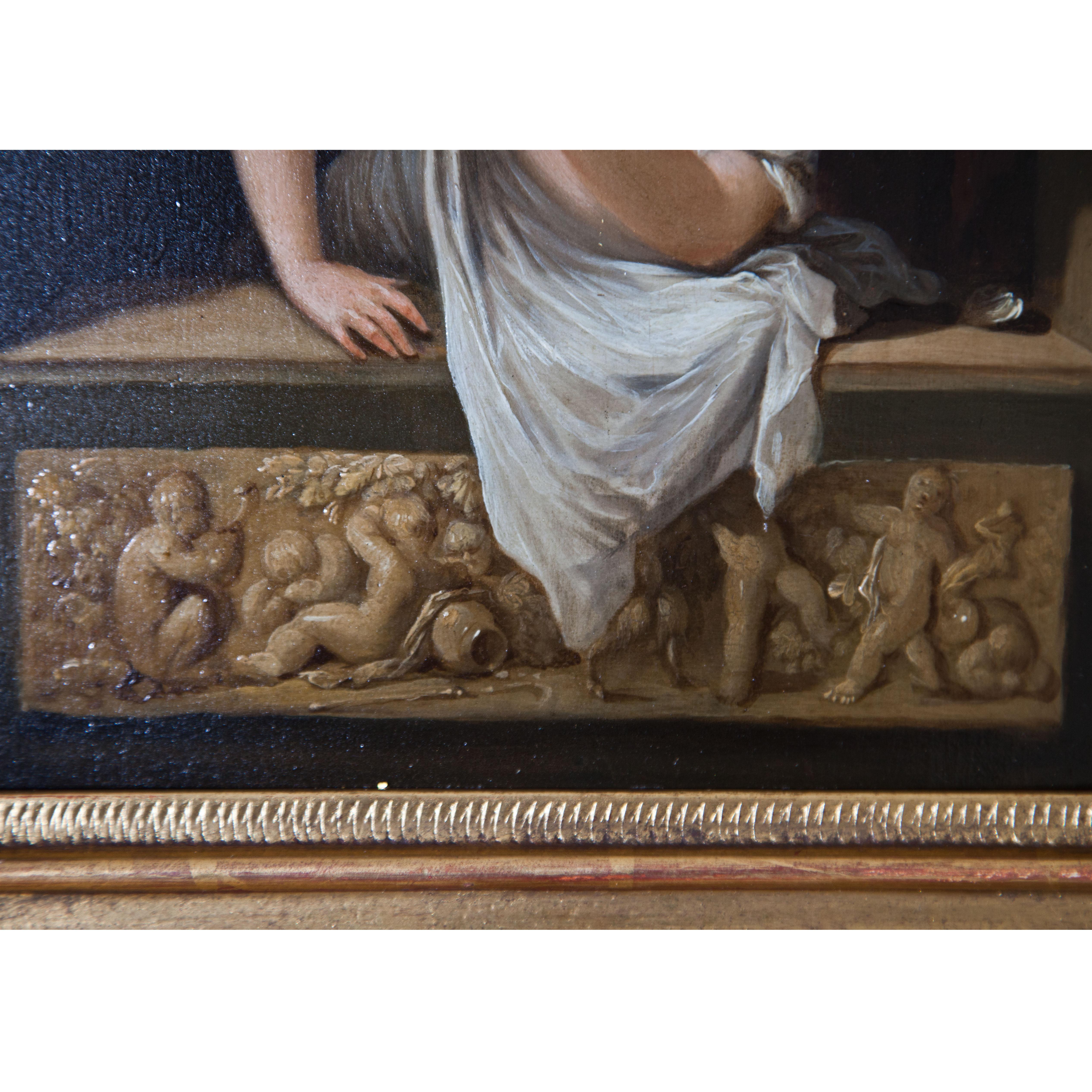 Attribuito a C. W. E. Dietrich, Dipinti di finestre pendenti, Olio su legno in vendita 9