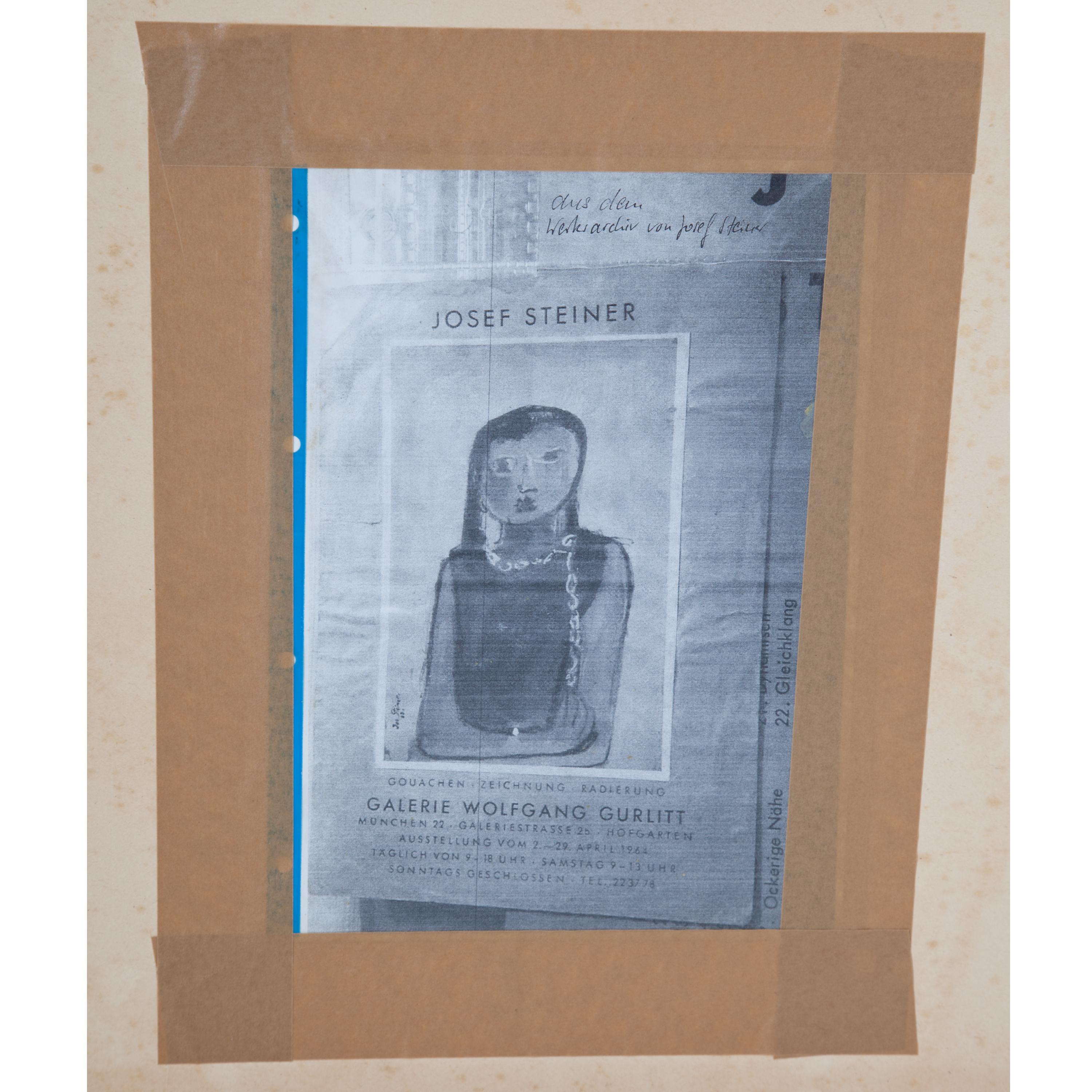 Josef Steiner (1899-1977), The White Lady, around 1960/70, Oilpaint on Cardboard 7
