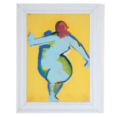 Josef Steiner (1899-1977), Abstract Female Nude, around 1960/70 Oil on Cardboard