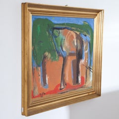 « In the Forest »:: 1957:: Josef Steiner (1899-1977):: paysage abstrait:: toile à l'huile