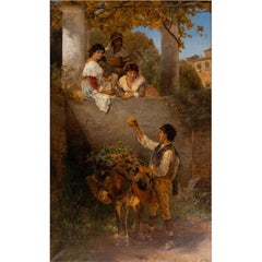 Joseph Fay (1812-1875) Anfänge an die schönen Schwestern, Dsseldorf School 1872
