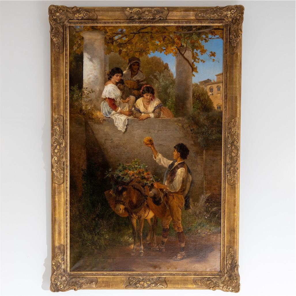 Joseph Fay (1812-1875) Anfänge an die schönen Schwestern, Dsseldorf School 1872 1
