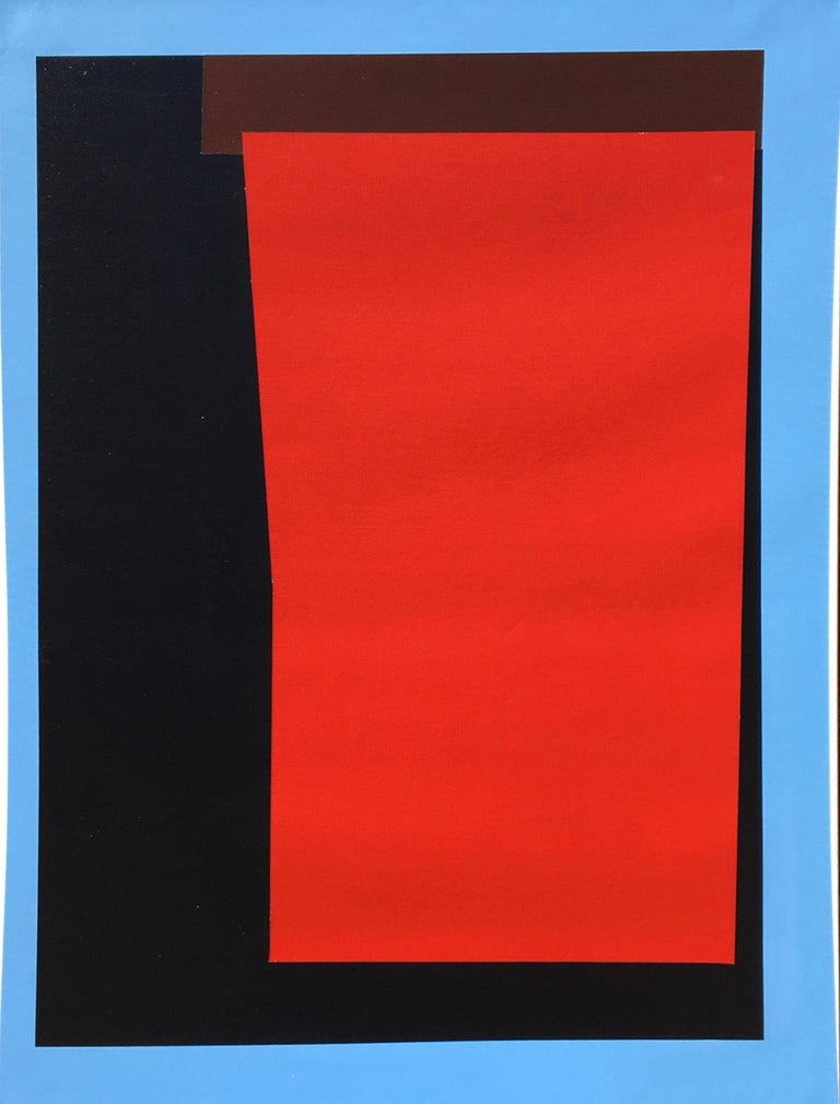 Eric Bohr Frontiers 32 Acrylic On Canvas Hard Edge Geometric
