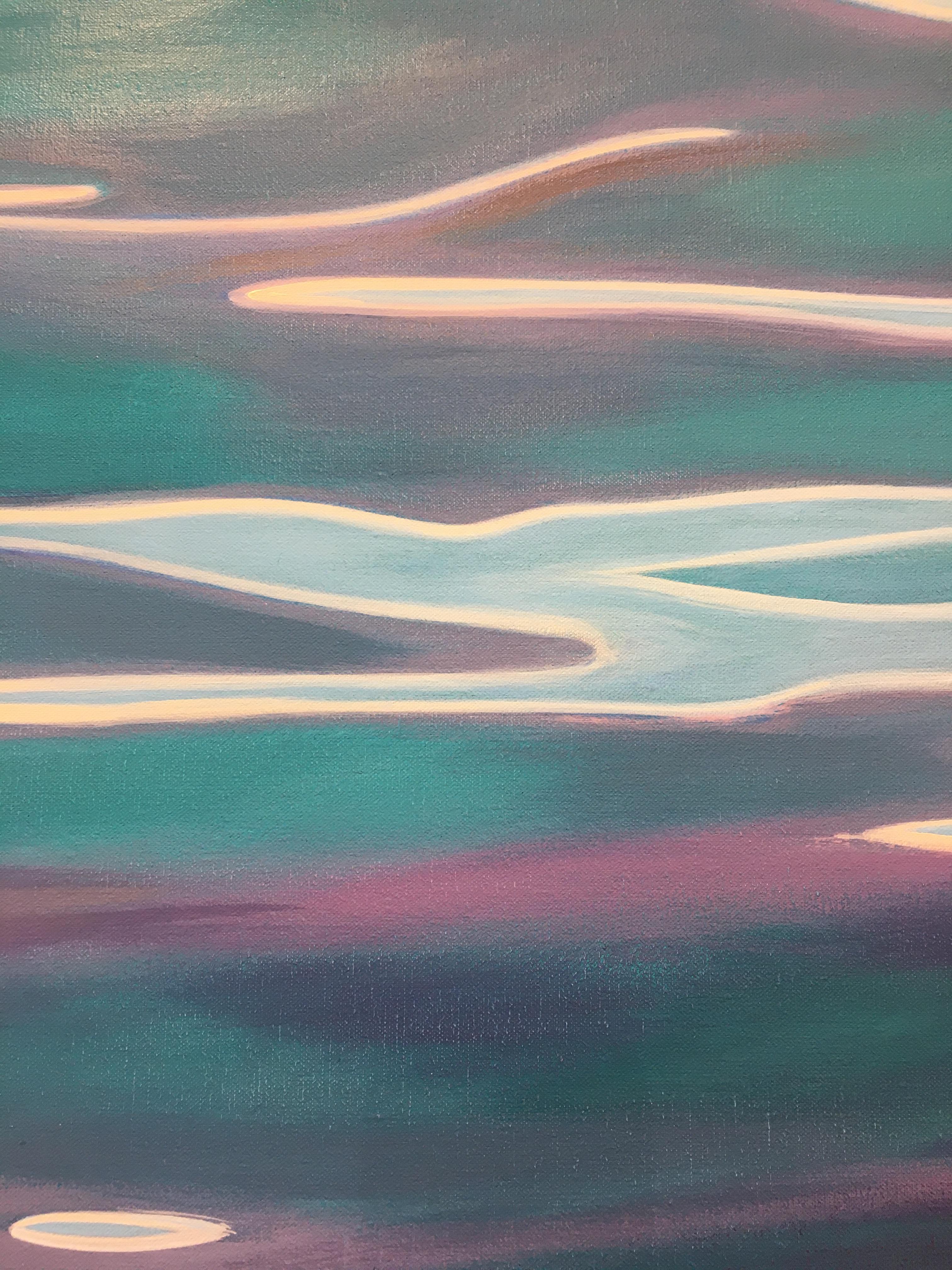 Antarctica II, Danielle Eubank, oil on linen, abstract, waterscape For Sale 3