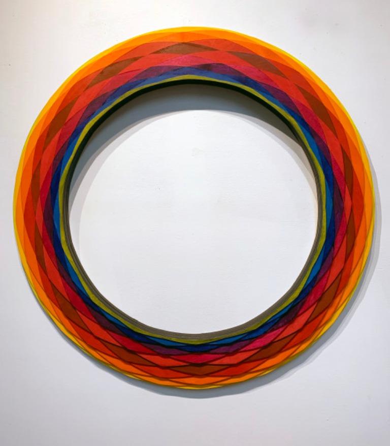 Acacio Viegas Evolutionary I Abstract, Wall Sculpture, Wood