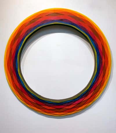 Acacio Viegas Evolutionary I Abstract, Wall Sculpture, Wood