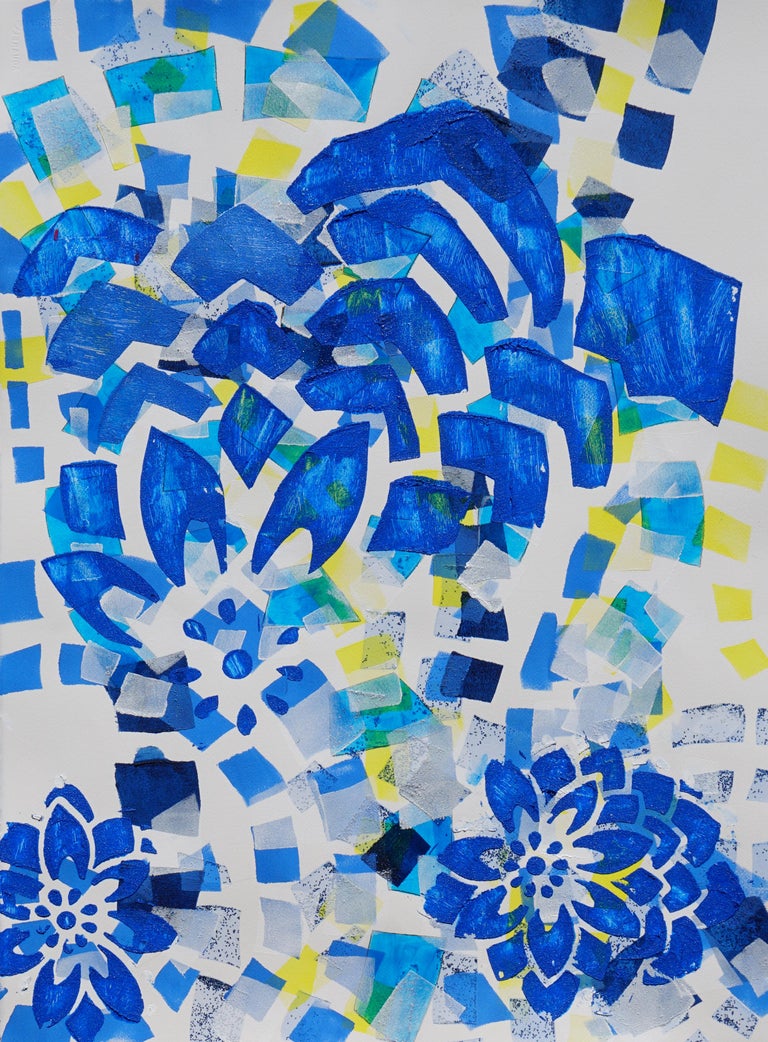 Lisa Petker Mintz Blue Flowers For Sale At 1stdibs