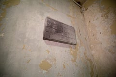 Grey Brick, mixed media painting by Joel Blenz