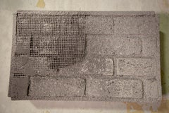 Grey Brick, mixed media painting by Joel Blenz
