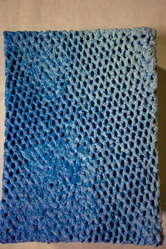 Bluebox, mixed media painting by Joel Blenz, 2019