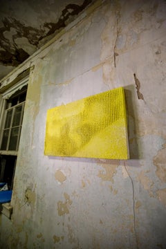 Yellow Brick Road, mixed media painting by Joel Blenz