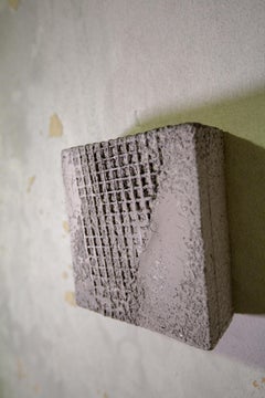 Grey grid, mixed media by Joel Blenz, 2019