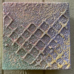 Pastel, petite peinture carrée en techniques mixtes de Joel Blenz