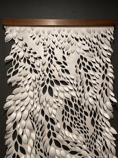 Hand-cut Paper Scroll, Sculptural Wall Hangings 60x36