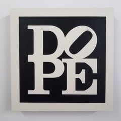 Dope - Black 
White , Color Block Letter Painting - Joseph "JuJu" Bottari
