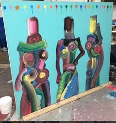 Women's March - Painting of women marching in Washington DC  Andrés García-Peña