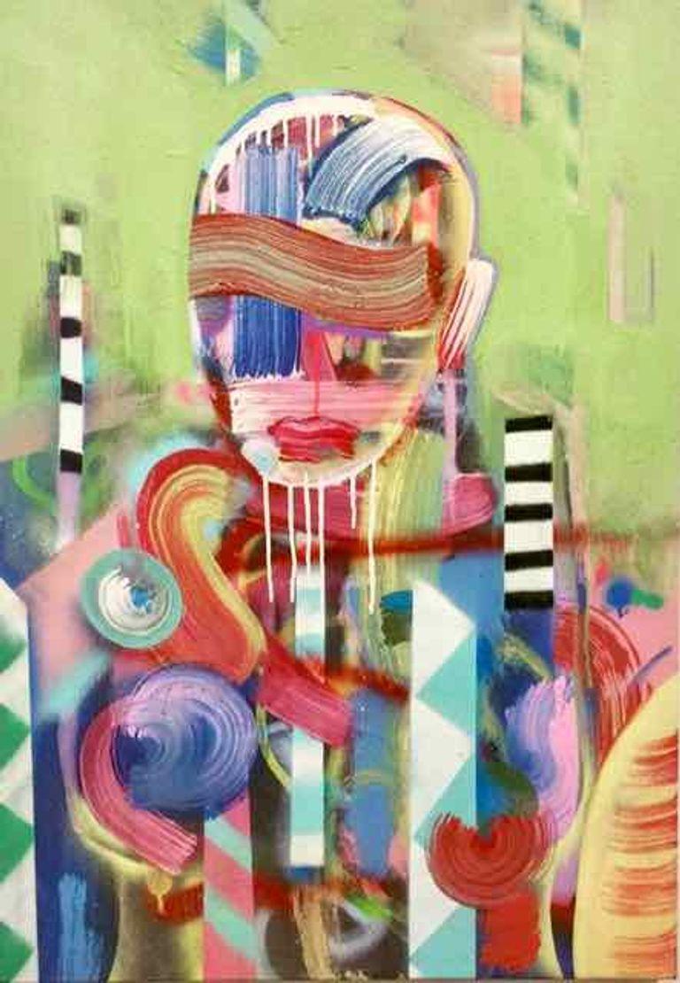The Sailor - Pastels mixed media Painting on Canvas by Andrés García-Peña 