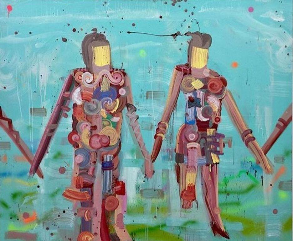 Together We Stand Divided We Fall, Large Oil Painting by Andrés García-Peña