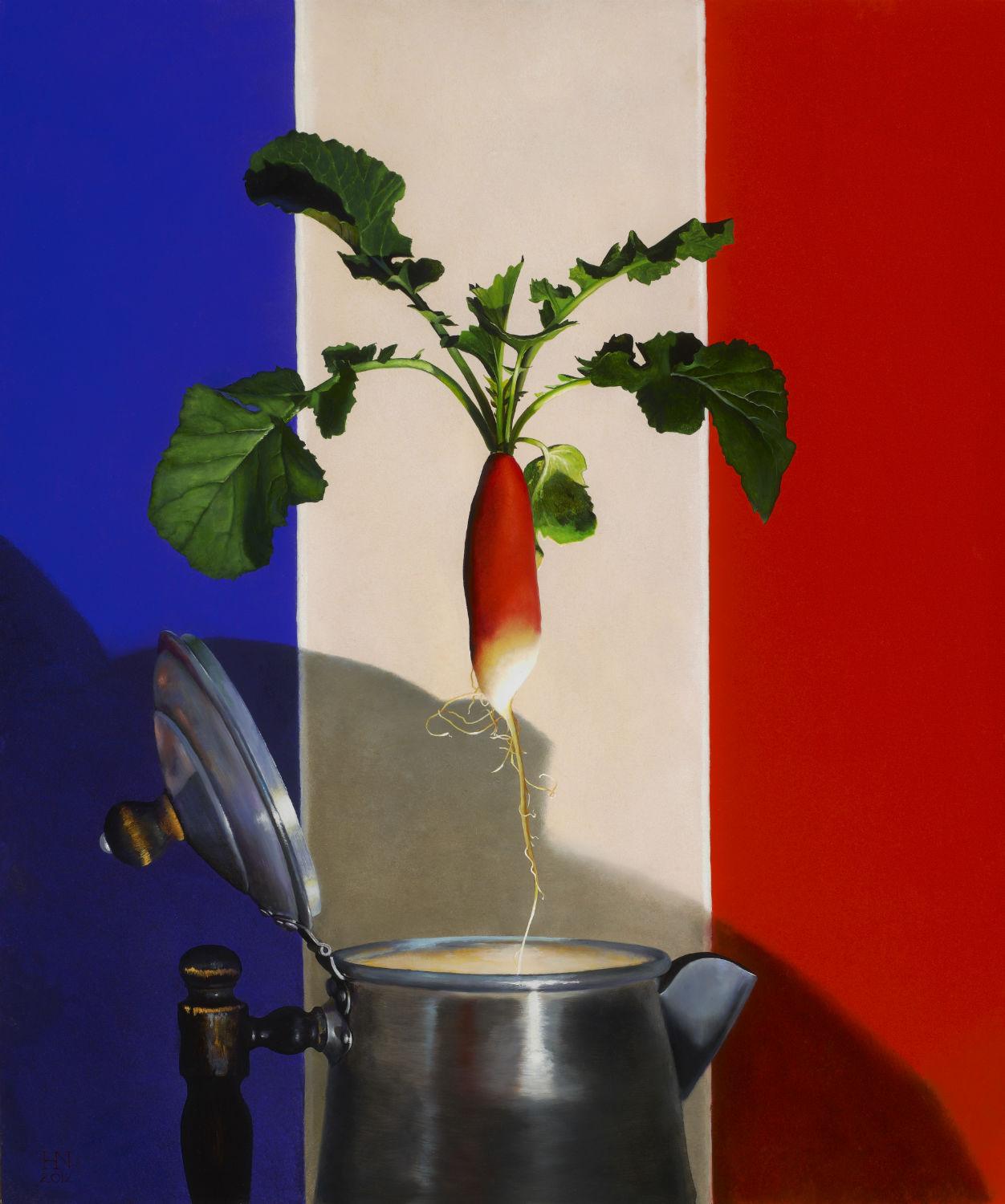 "French Breakfast Radish", Oil Painting