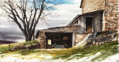 Aquarell-Landschaftszeichnungen und -aquarelle