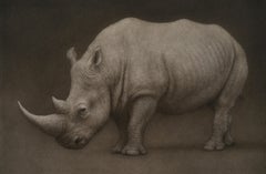 "Southern White" (2023) Original fotorealistische Kohleillustration