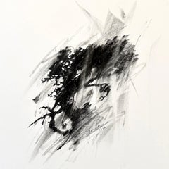 "On The Threshold" - Original Charcoal Drawing on Paper
