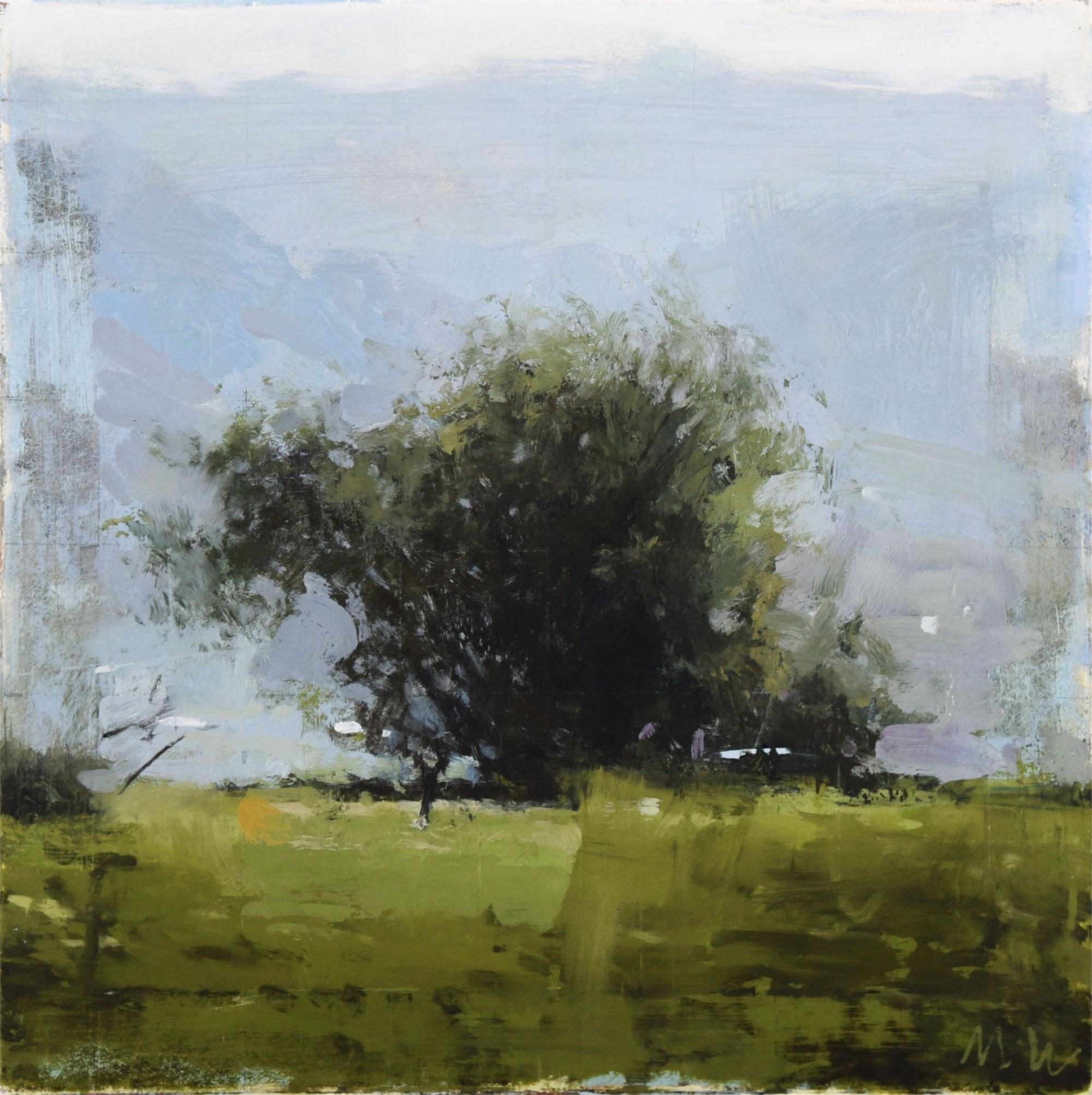 Michael Workman Landscape Painting - Black Willow Sketch, Oil Painting