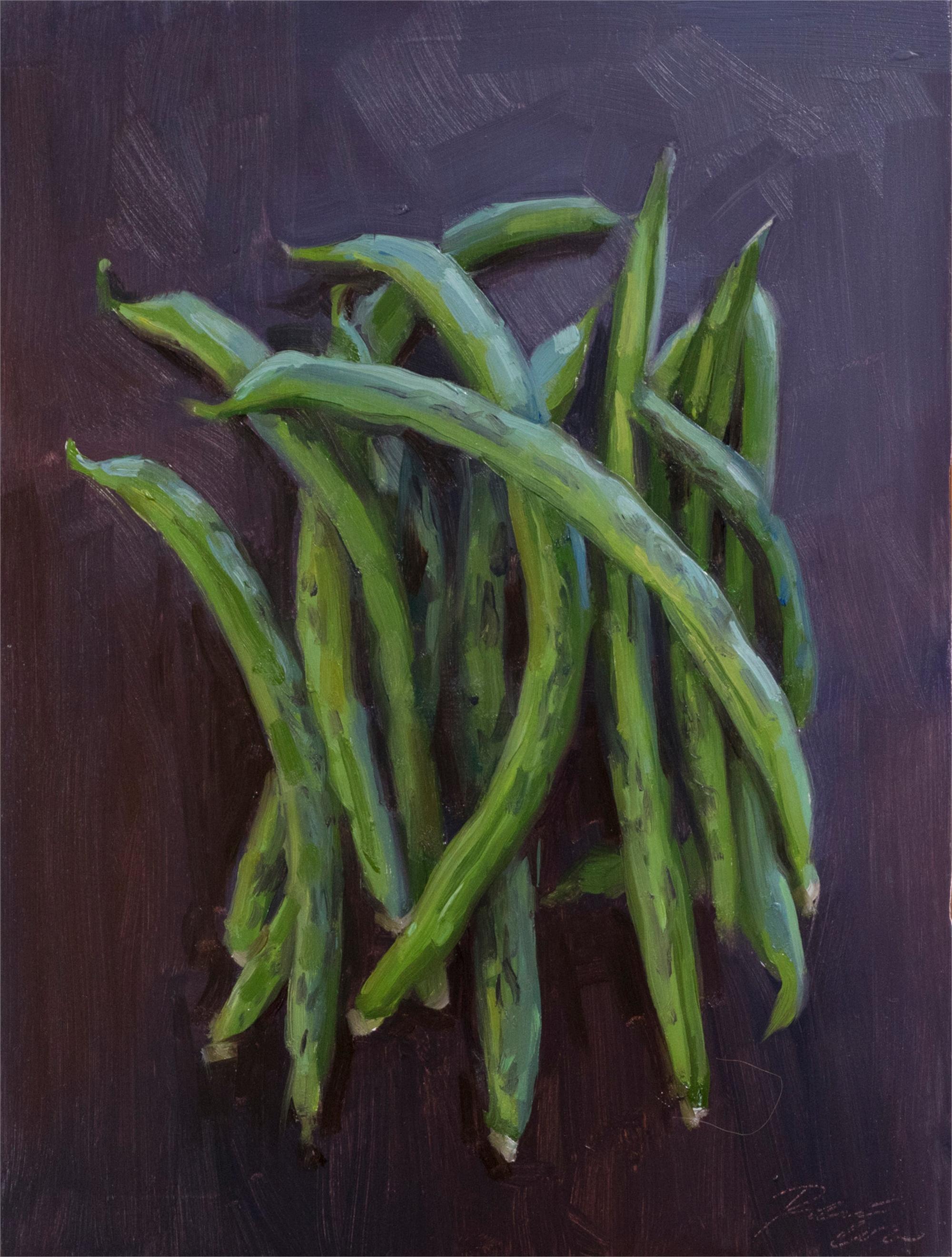 Green Beans, Oil Painting