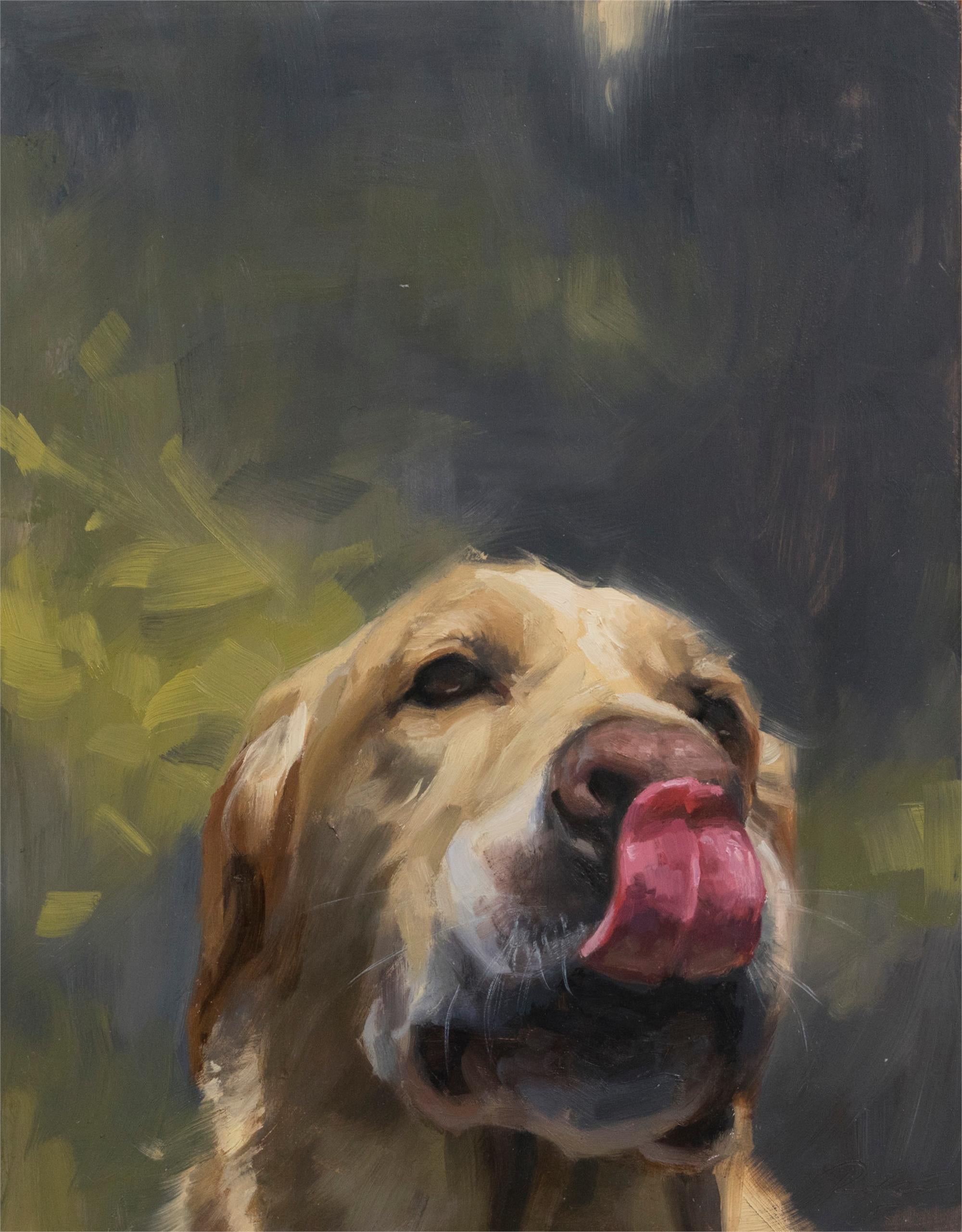 Robin Cole Animal Painting - Sammy, Oil painting
