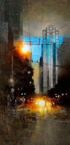 Sparks on 3rd, Oil Painting