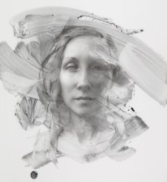 Autorretrato, Dibujo en grafito
