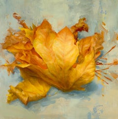 Hojas I, Pintura al óleo
