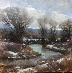 "Platte River Overcast" Oil Painting