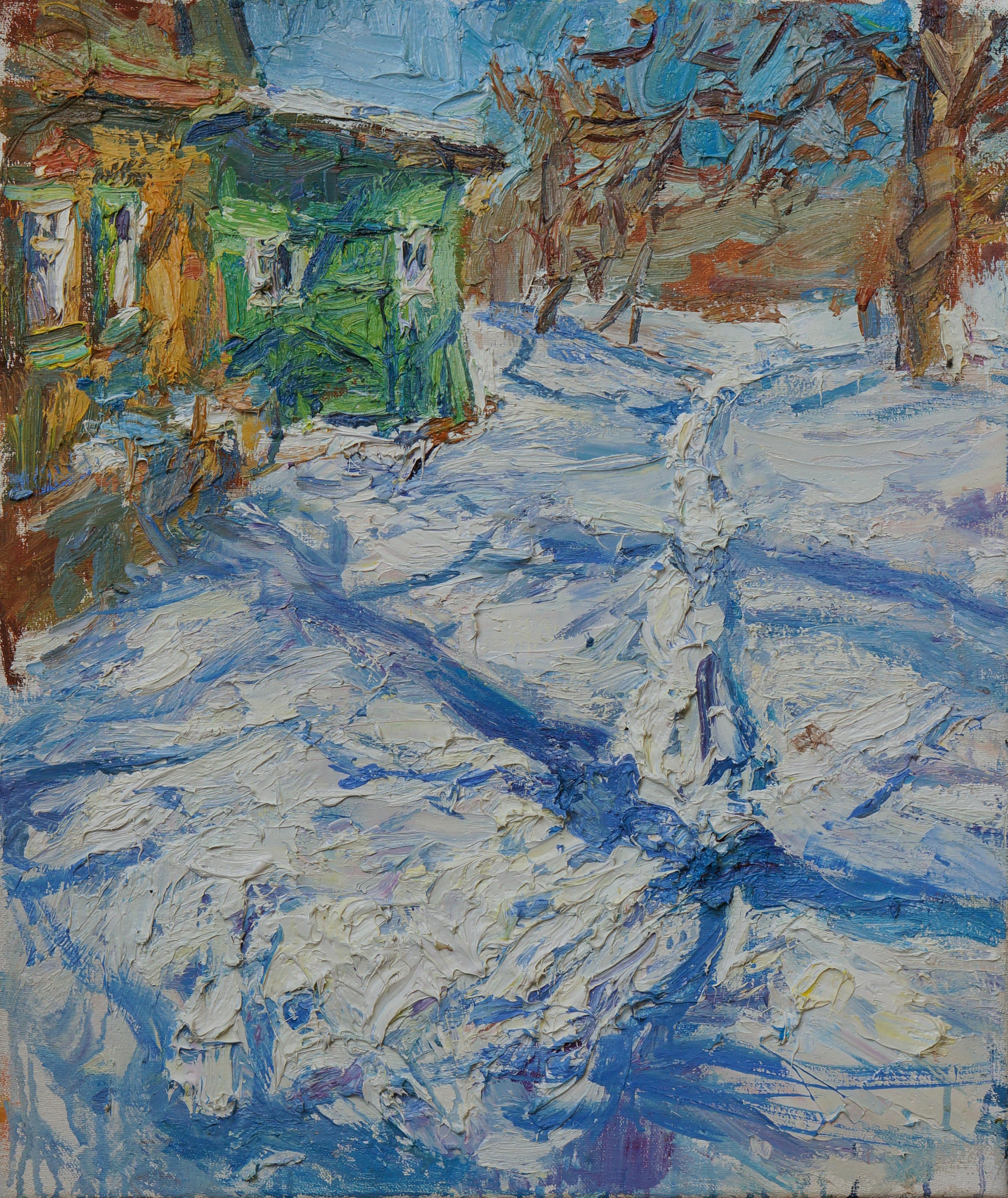 Figurative Painting de Ulrich Gleiter - "Sol de mediodía" Pintura al óleo