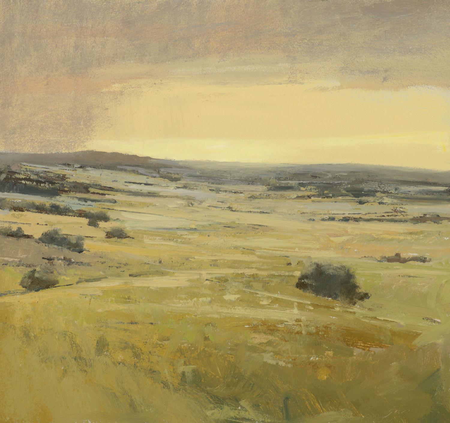 Andrzej Skorut Figurative Painting – „Distant Sturm“ Ölgemälde