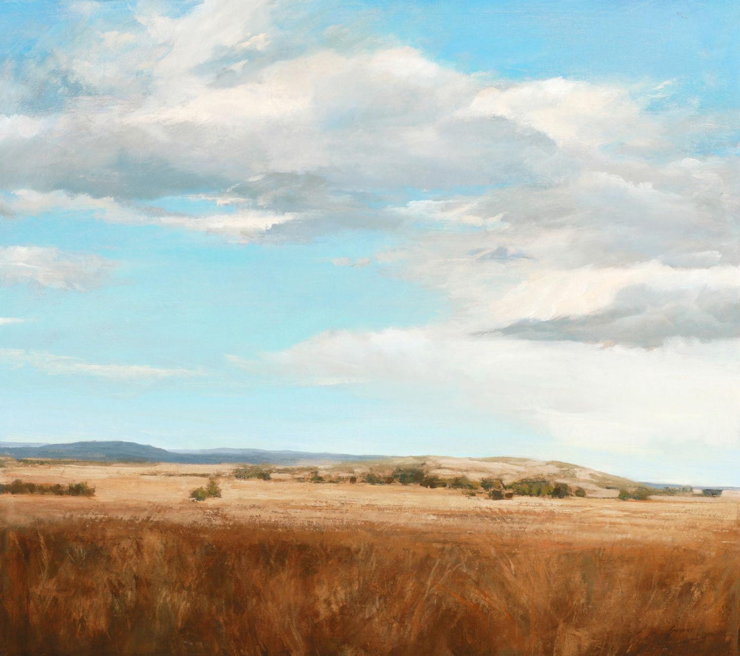 Andrzej Skorut Landscape Painting - "Cherry Creek" Oil Painting