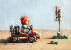 "Go Kart", Oil Painting