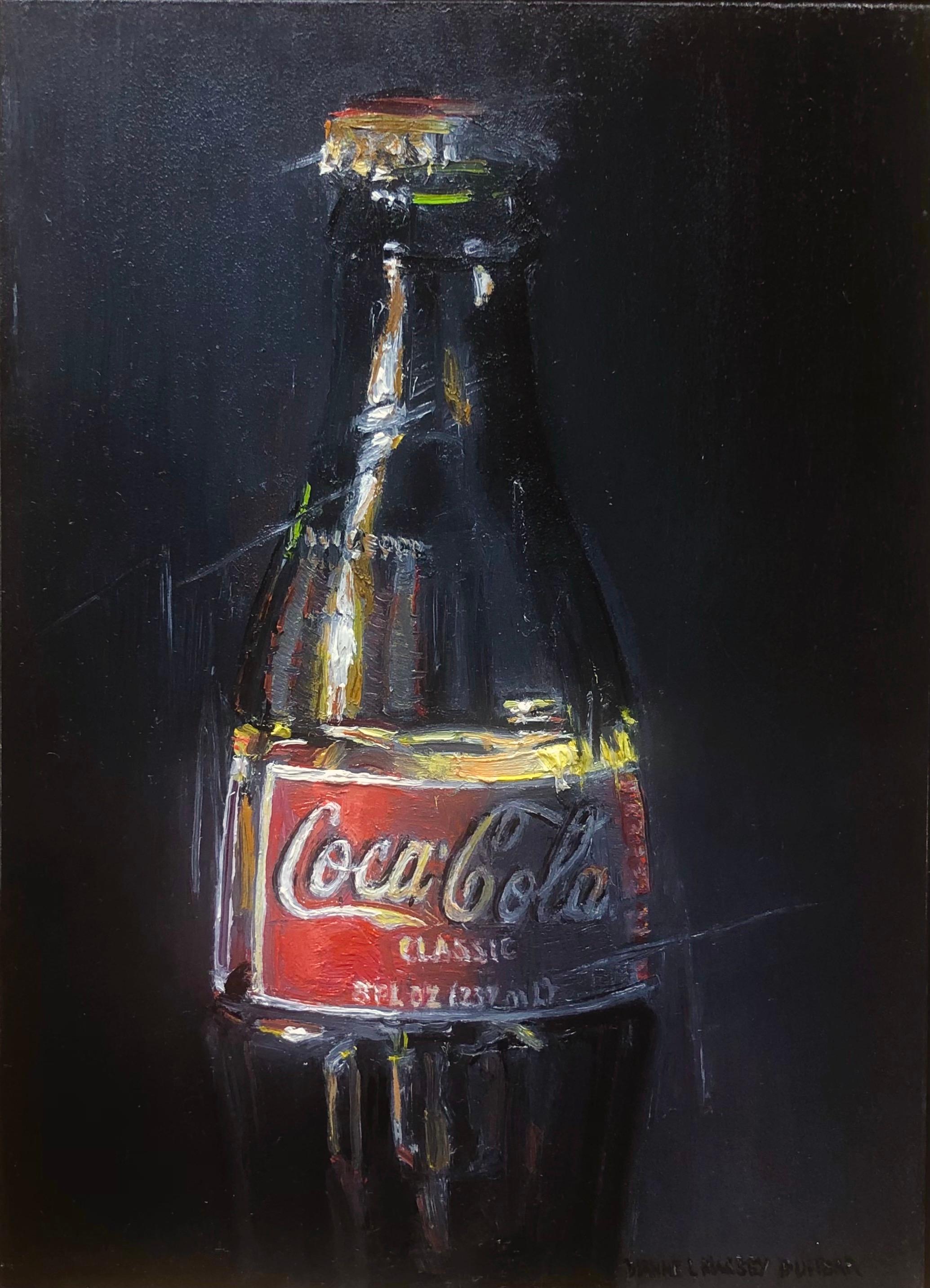 Dianne L. Massey Dunbar Still-Life Painting - "Coca Cola Classic", Oil Painting