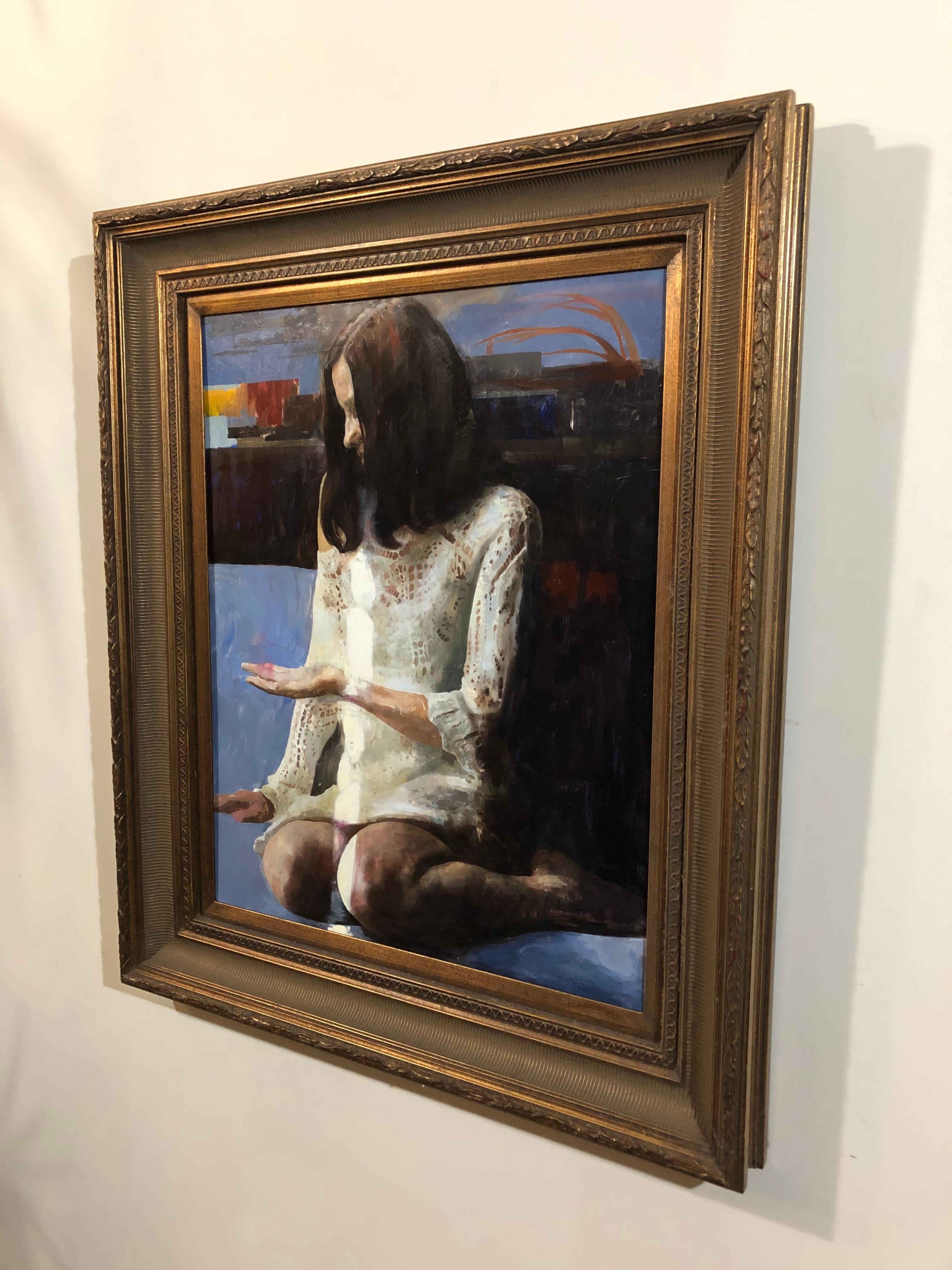 « L'objet invisible », peinture à l'huile - Impressionnisme américain Painting par Hollis Dunlap