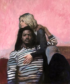 "Susan and Quan," Oil painting