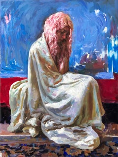 "Stillness of Thought, " Oil painting