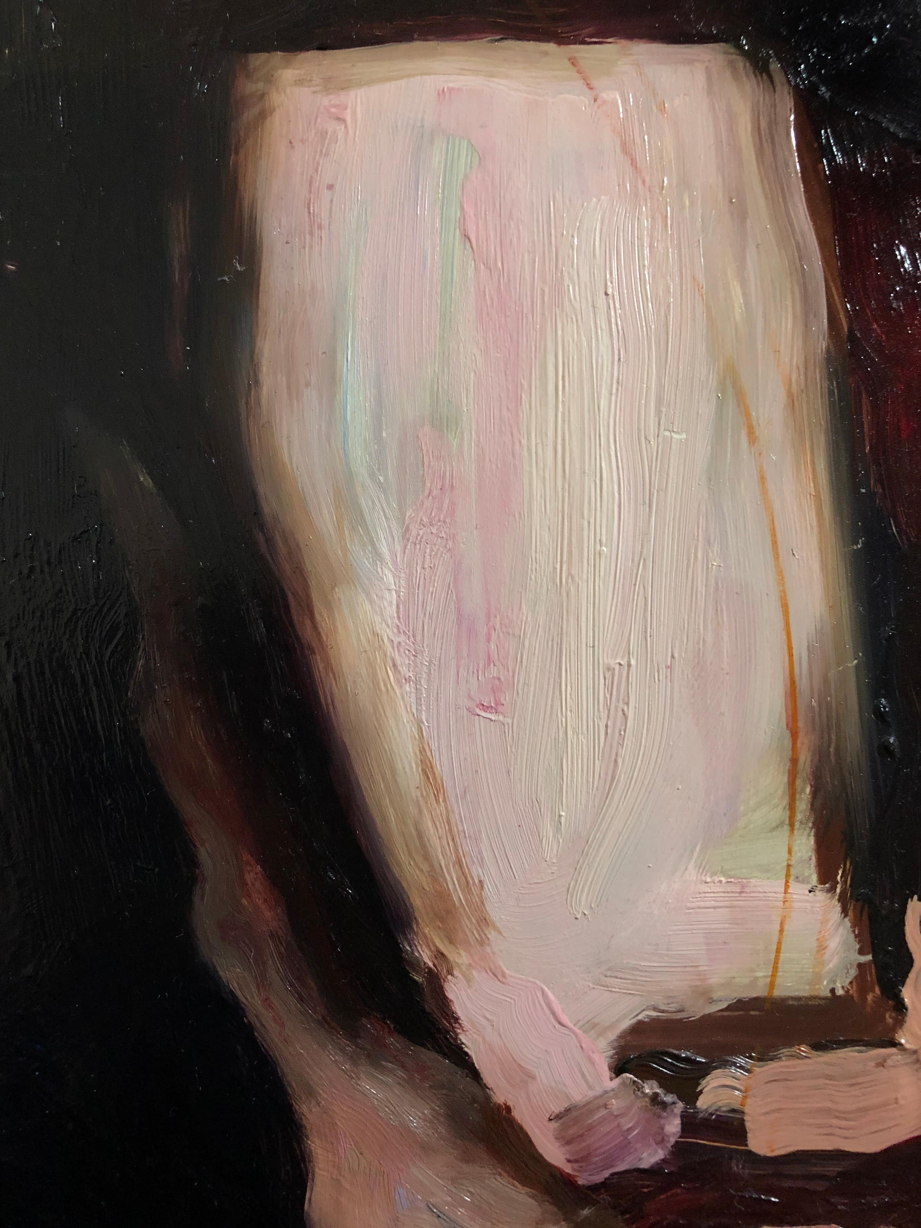 Hollis Dunlap "Enlightenment is Fleeting, " Oil painting For Sale at