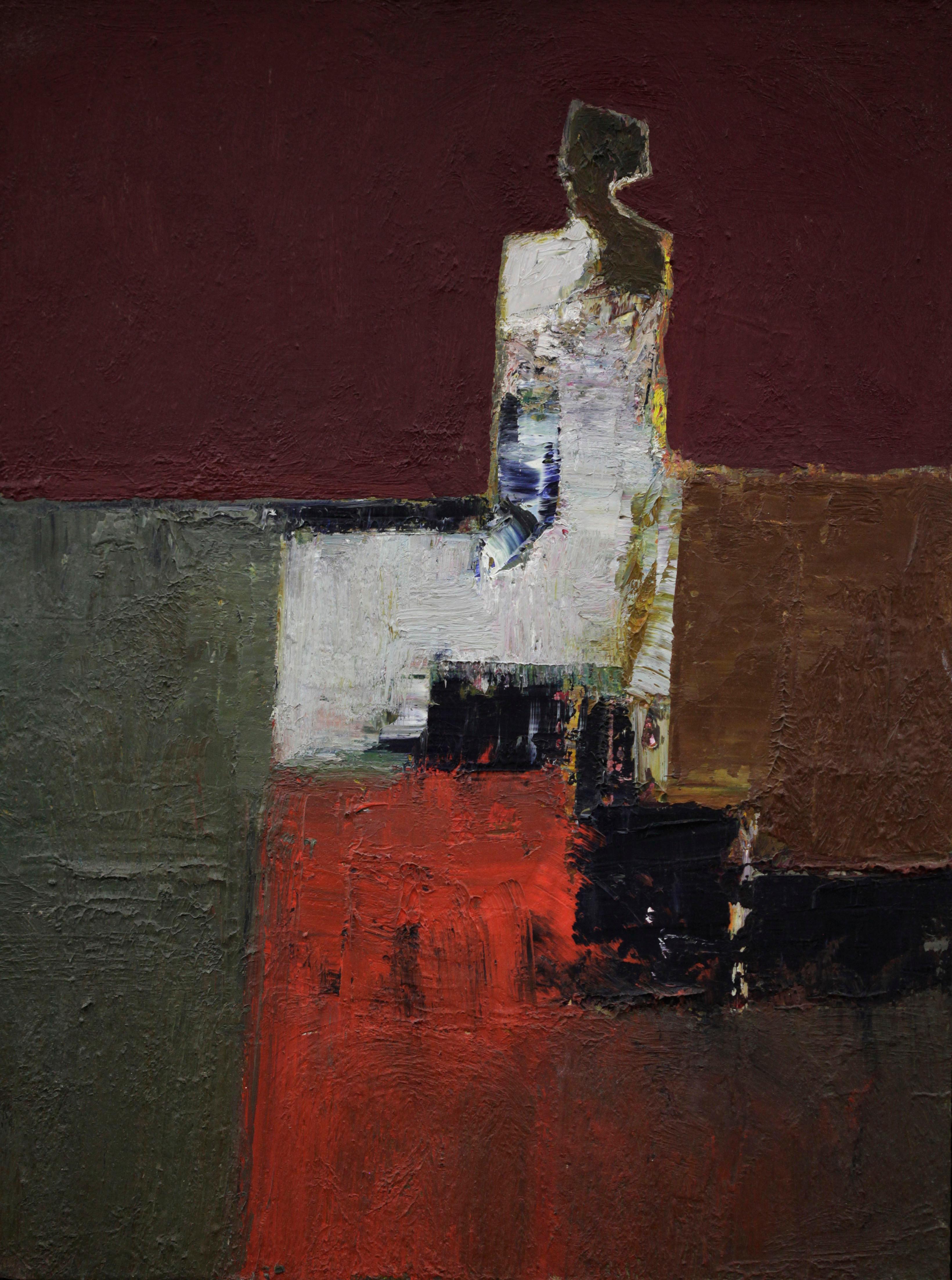 Dan McCaw Abstract Painting - "Tempered" Oil Painting