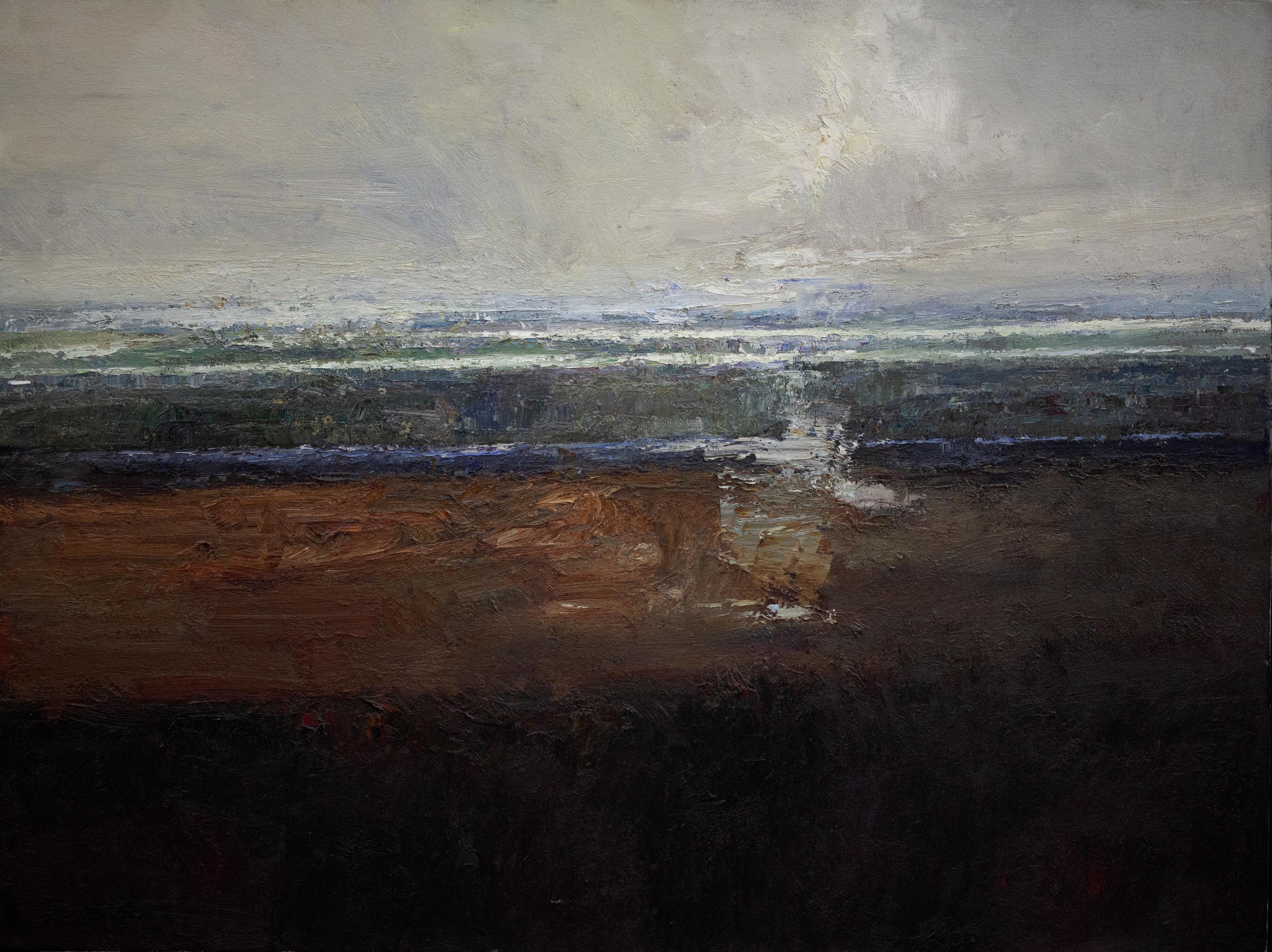 Dan McCaw Abstract Painting - "Landscape" Oil Painting
