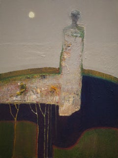 "Figure in Landscape" Oil Painting