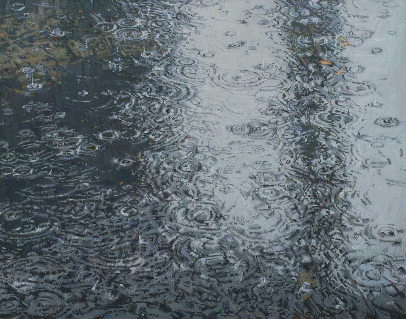 "Raindrops", Oil Painting