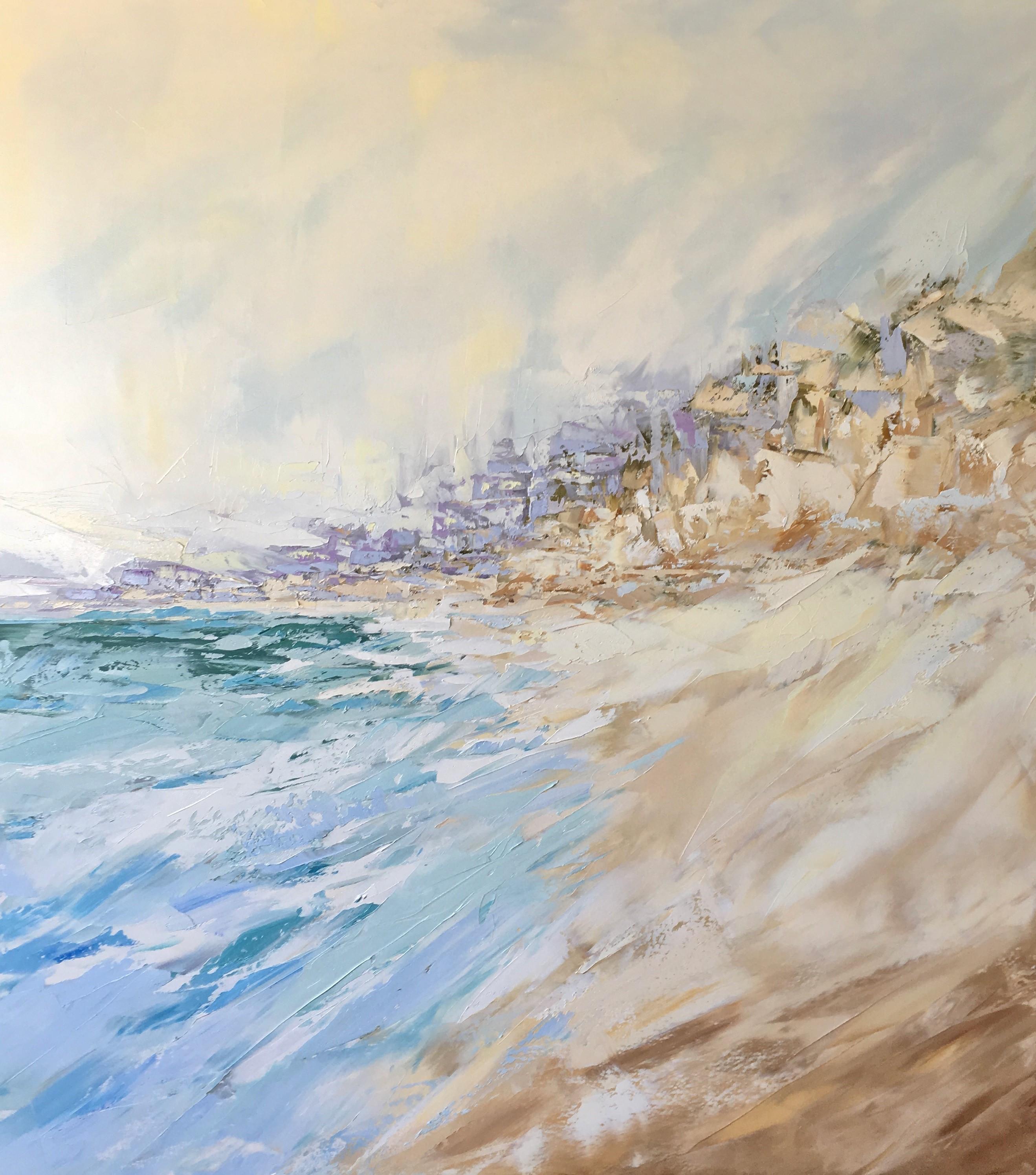 Sandra Pratt Landscape Painting - Sand and Water, Oil painting